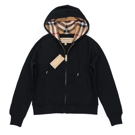 burberry zip jacke|black burberry hoodie.